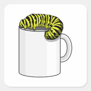 Sticker Carré Caterpillar avec Musique