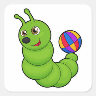 Sticker Carré Caterpillar avec Water polo