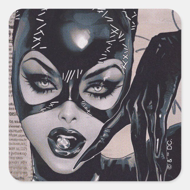 Sticker Carré Catwoman #50 Sozomaika Cover Illustration (Devant)
