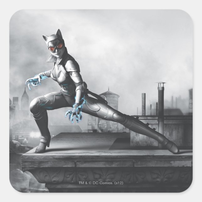 Sticker Carré Catwoman - Lightning (Devant)