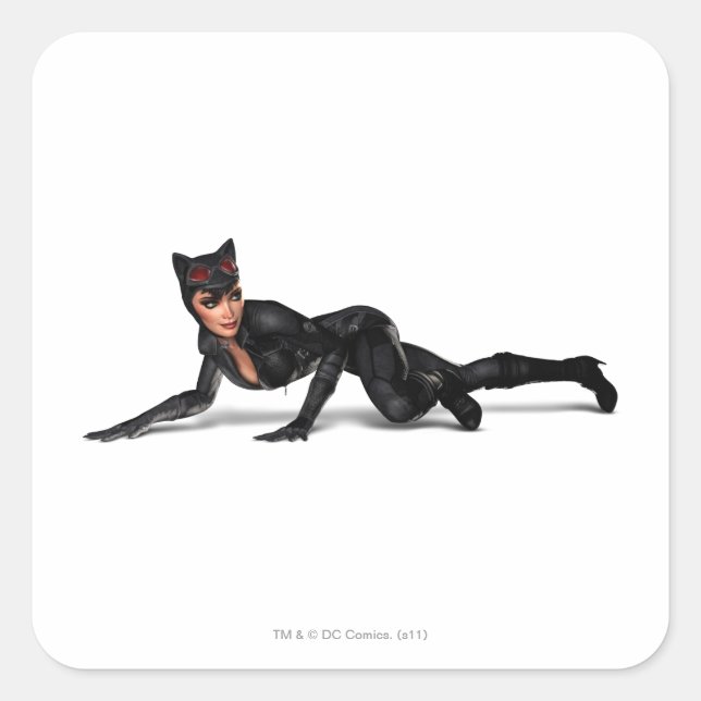 Sticker Carré Catwoman Lurking (Devant)