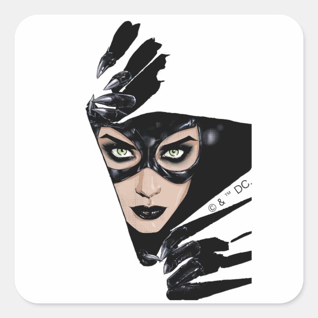 Sticker Carré Catwoman The Claws Are Out Cover Illustration (Devant)