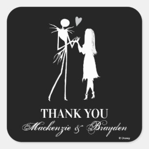 Sticker Carré Cauchemar avant Noël - Merci Mariage