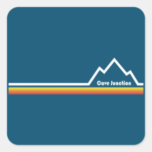 Sticker Carré Cave Junction Oregon