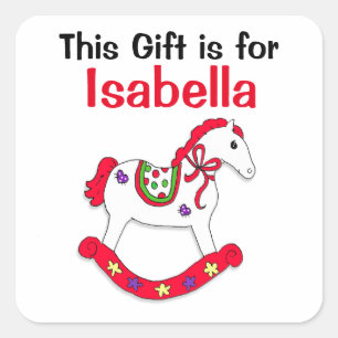 Sticker Carré Ce cadeau est pour la balise cadeau personnalisée