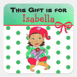 Sticker Carré Ce cadeau est pour l'étiquette personnalisée de