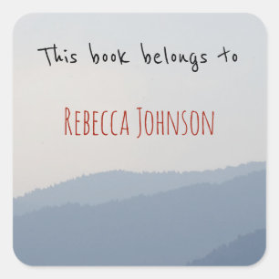 Sticker Carré Ce livre appartient à