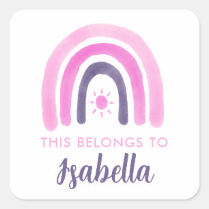 Sticker Carré Cela Appartient À Rainbow