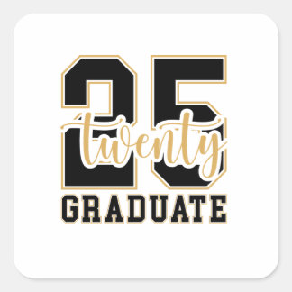 Sticker Carré Célébration des diplômes 2025