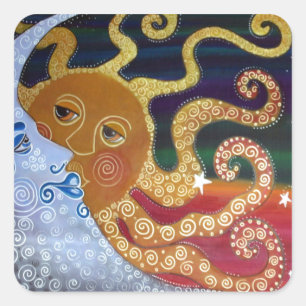 Sticker Carré Céleste