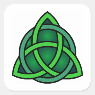 Sticker Carré celtique noeud irlande symbole antique païen irla
