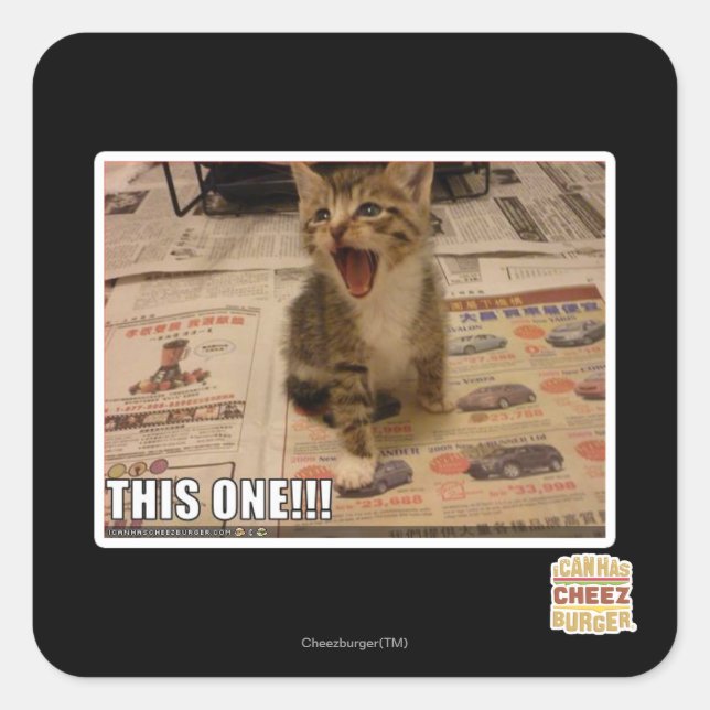 Sticker Carré Celui-là ! (Devant)