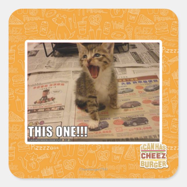 Sticker Carré Celui-là ! (Devant)