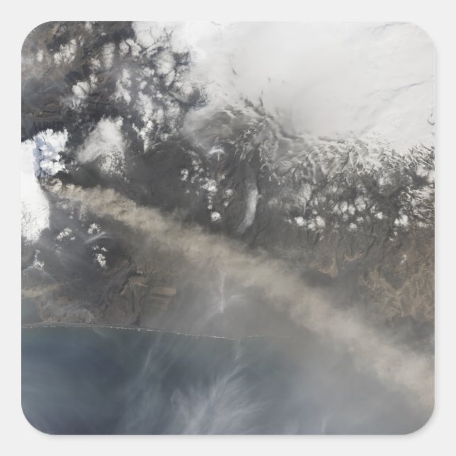 Sticker Carré Cendres et vapeur continuent de s'accumuler (Devant)