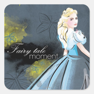 Sticker Carré Cendrillon Moment fée