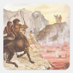 Sticker Carré Centaur Archers-Inferno