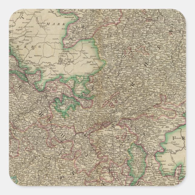 Sticker Carré Cercles du haut, du bas du Rhin (Devant)