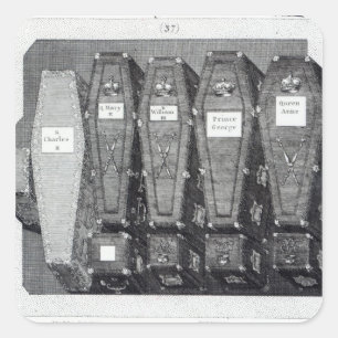 Sticker Carré Cercueils royaux à l'Abbaye de Westminster