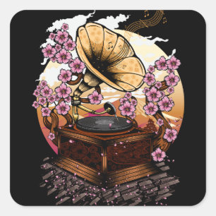 Sticker Carré Cerry Blossom