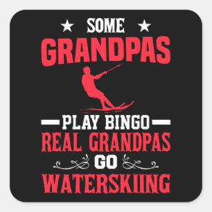 Sticker Carré Certains Grandpas Jouent Au Bingo Real Grandpas Go