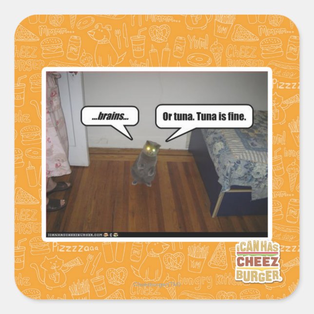 Sticker Carré cerveaux (Devant)