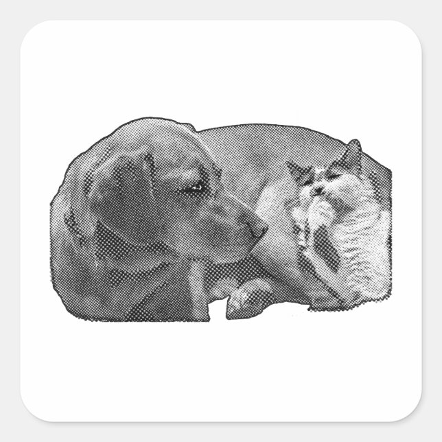 Sticker Carré Cessez-le-feu de la poche (Devant)