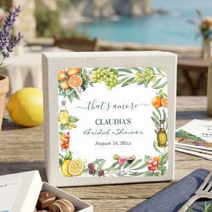 Sticker Carré C'est Amore Cocktail de mariage italien aux agrume