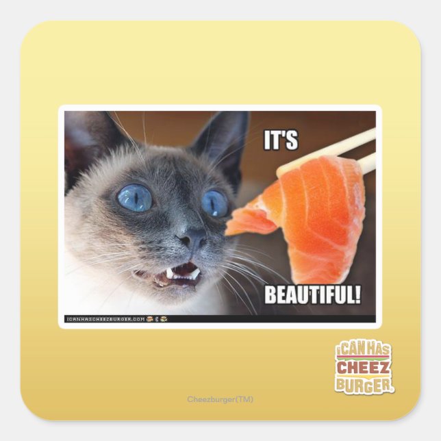 Sticker Carré C'est beau ! (Devant)