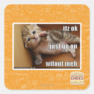 Sticker Carré C'est bon, continue sans moi
