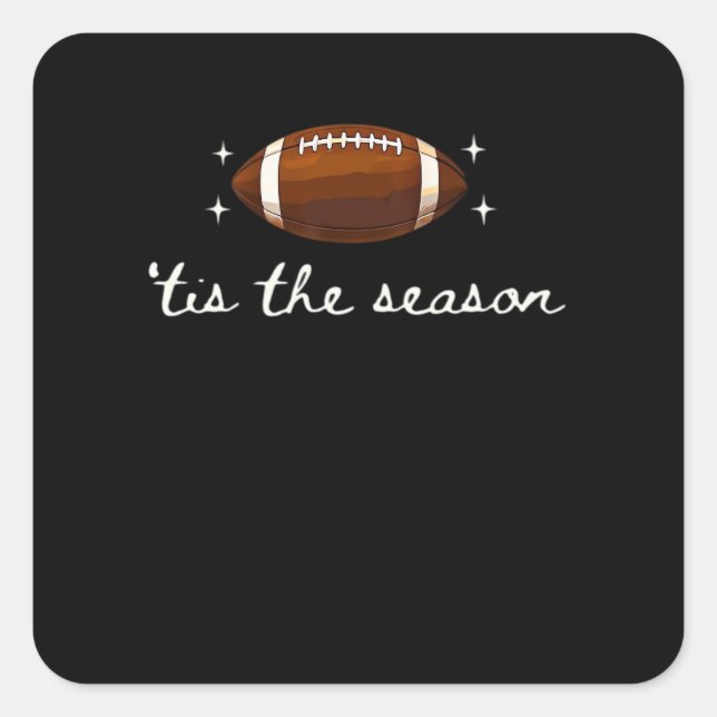 Sticker Carré C'Est La Saison Football - Retro Football Jour (Devant)