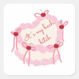 Sticker Carré C'est ma soirée de fiançailles Fête de mariage a