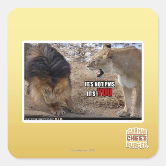 Sticker Carré C'est TOI ! (Devant)