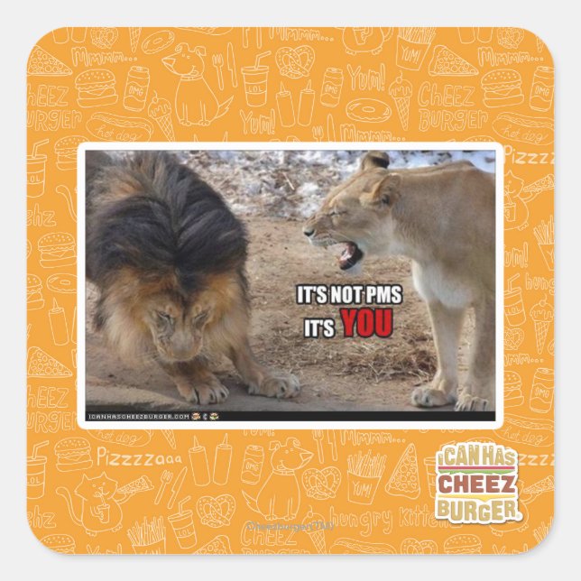 Sticker Carré C'est TOI ! (Devant)