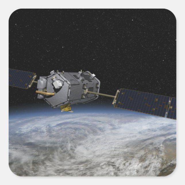 Sticker Carré C'est un concept d'artiste à l'aide d'un modèle 2 (Devant)