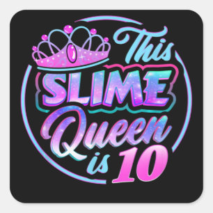 Sticker Carré Cette Slime Reine Est 10 Anniversaire