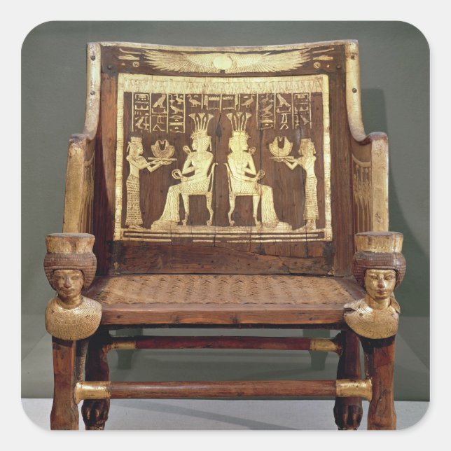 Sticker Carré Chaise appartenant à la princesse Satamun (Devant)