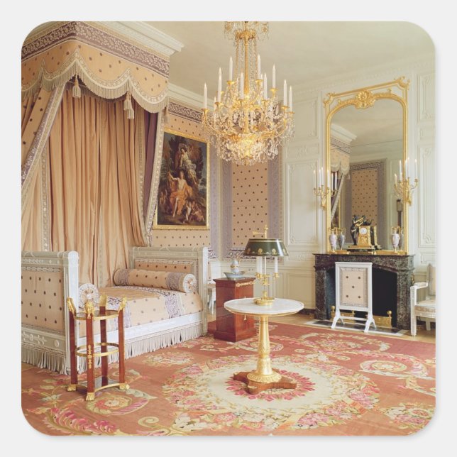Sticker Carré Chambre dans le Grand Trianon (photo) (Devant)