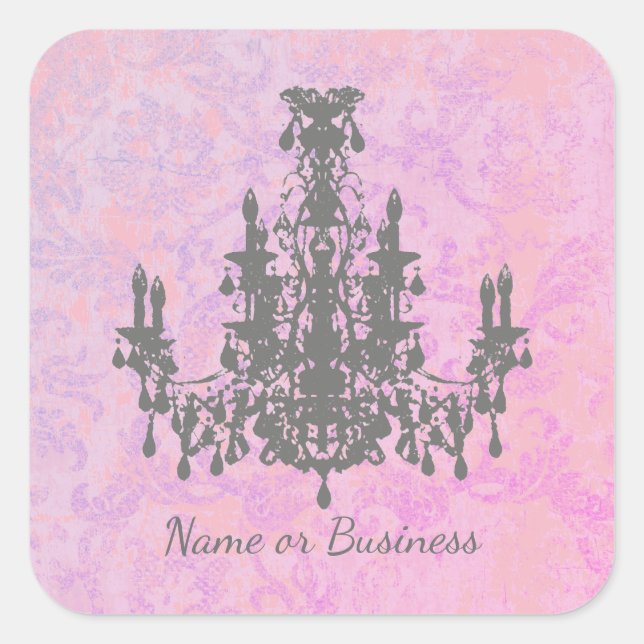 Sticker Carré Chandelier de coco - CHANGER DE COULEUR / FORME /  (Devant)