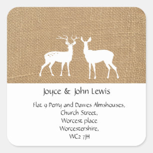 Sticker Carré Changement d'étiquette d'adresse