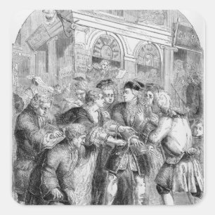 Sticker Carré Changez l'allée