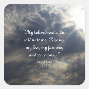 Sticker Carré Chanson des chansons 2:10