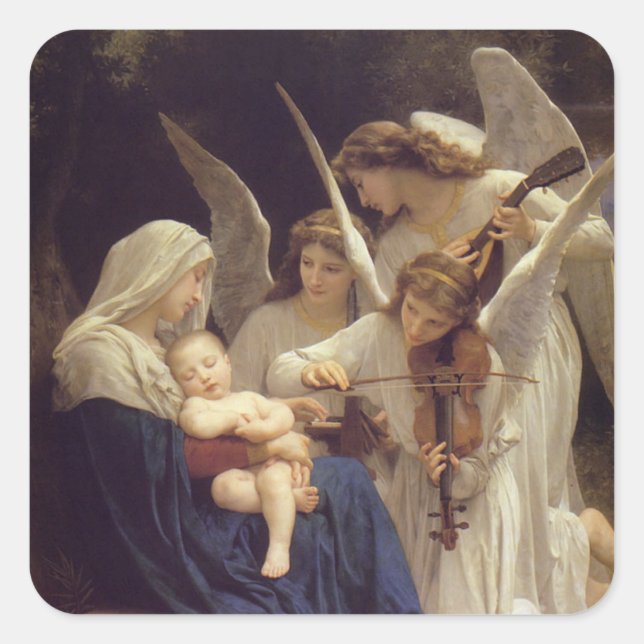 Sticker Carré Chant des Anges (Devant)