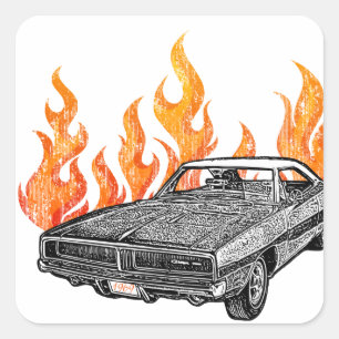 Sticker Carré Chargeur 1969