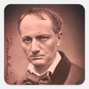 Sticker Carré Charles Baudelaire