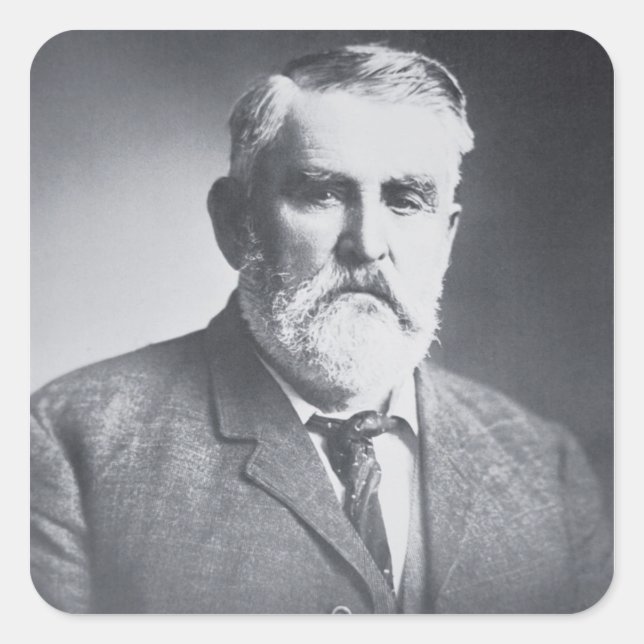 Sticker Carré Charles Goodnight (b/w) photo (Devant)