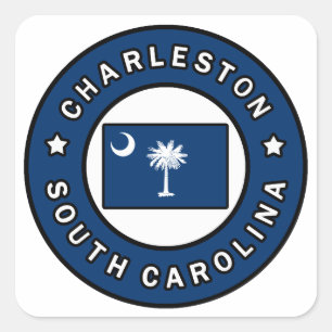 Sticker Carré Charleston Caroline du Sud