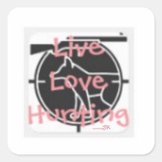 Sticker Carré Chasse Amour Vivante ..... JK