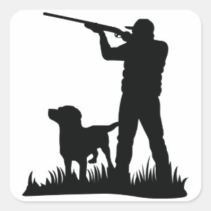 Sticker Carré Chasseur d'oiseaux