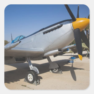 Sticker Carré Chasseur Spitfire construit par les Britanniques