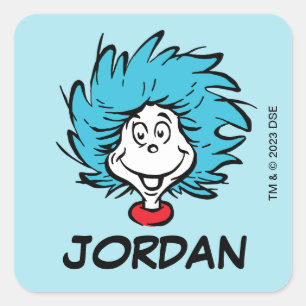 Sticker Carré Chat dans la chose Casquette une chose deux - Chos